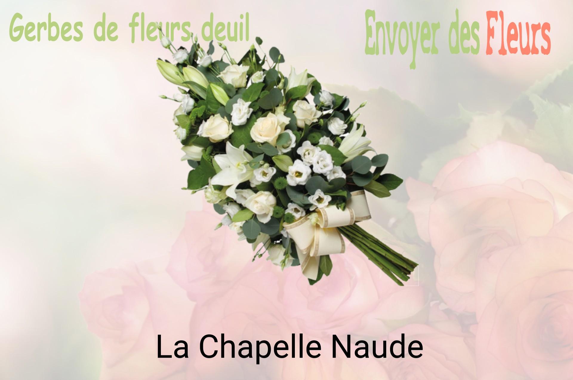 Gerbe de fleurs de deuil livrée à La Chapelle-Naude